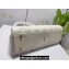 Dior Top Handle Bag in White Cannage Lambskin 2024