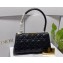 Dior Top Handle Bag in Black Cannage Lambskin 2024