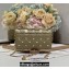 Miss Dior Mini Bag in Apricot Cannage Lambskin with Gold-Finish Butterfly Studs 2024