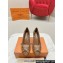 Louis Vuitton Stiletto Heel Pumps in Monogram Canvas Brown with Bow Knot