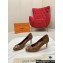 Louis Vuitton Stiletto Heel Pumps in Monogram Canvas Brown with Bow Knot