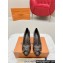 Louis Vuitton Stiletto Heel Pumps in Monogram Canvas Coffee with Bow Knot