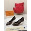 Louis Vuitton Stiletto Heel Pumps in Monogram Canvas Coffee with Bow Knot