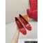 Louis Vuitton Stiletto Heel Pumps in Patent Leather Red with Bow Knot