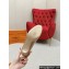 Louis Vuitton Stiletto Heel Pumps in Patent Leather Nude with Bow Knot