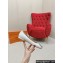 Louis Vuitton Patent Leather Madeleine Flat Ballerinas White with Crystal LV Circle