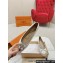Louis Vuitton Patent Leather Madeleine Flat Ballerinas White with Crystal LV Circle