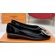 Louis Vuitton Patent Leather Madeleine Flat Ballerinas Black with Crystal LV Circle