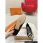 Louis Vuitton Patent Leather Madeleine Flat Ballerinas Black with Crystal LV Circle