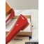 Louis Vuitton Patent Leather Madeleine Flat Ballerinas Red with Crystal LV Circle