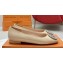 Louis Vuitton Patent Leather Madeleine Flat Ballerinas Nude with Crystal LV Circle