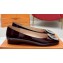 Louis Vuitton Patent Leather Madeleine Flat Ballerinas Burgundy with Crystal LV Circle