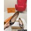 Louis Vuitton Patent Leather Madeleine Flat Ballerinas Burgundy with Crystal LV Circle