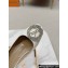 Louis Vuitton Patent Leather Madeleine Pumps White with Crystal LV Circle