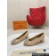 Louis Vuitton Patent Leather Madeleine Pumps Nude with Crystal LV Circle