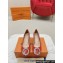 Louis Vuitton Patent Leather Madeleine Pumps Red with Crystal LV Circle