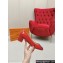 Louis Vuitton Patent Leather Madeleine Pumps Red with Crystal LV Circle