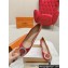 Louis Vuitton Patent Leather Madeleine Pumps Red with Crystal LV Circle