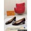 Louis Vuitton Patent Leather Madeleine Pumps Burgundy with Crystal LV Circle
