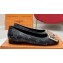 Louis Vuitton Monogram Canvas Madeleine Flat Ballerinas Black with Dauphine LV Initials