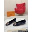 Louis Vuitton Patent Leather Madeleine Flat Ballerinas Blue with Dauphine LV Initials