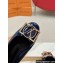 Louis Vuitton Patent Leather Madeleine Flat Ballerinas Blue with Dauphine LV Initials