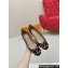 Louis Vuitton Patent Leather Madeleine Flat Ballerinas Burgundy with Dauphine LV Initials