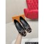 Louis Vuitton Patent Leather Madeleine Flat Ballerinas Black with Dauphine LV Initials