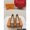Louis Vuitton Monogram Canvas Madeleine Pumps Brown with Dauphine LV Initials
