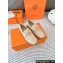 Hermes Faubourg loafer in suede goatskin beige argile with signature "H" detail 2024