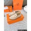 Hermes Faubourg loafer in suede goatskin beige argile with signature "H" detail 2024