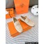Hermes Faubourg loafer in suede goatskin beige argile with signature "H" detail 2024