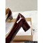 Louis Vuitton Patent Leather Madeleine Pumps Burgundy with Dauphine LV Initials
