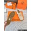 Hermes Faubourg loafer in suede goatskin beige argile with signature "H" detail 2024