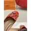 Louis Vuitton Patent Leather Madeleine Pumps Red with Dauphine LV Initials