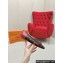 Louis Vuitton Monogram Canvas and Leather Flat Ballerinas with Bow Red