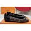 Louis Vuitton Monogram Canvas and Leather Flat Ballerinas with Bow Coffee
