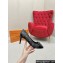 Louis Vuitton Monogram Canvas Black and Patent Leather Stiletto Heel Pumps with Bow