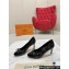 Louis Vuitton Monogram Canvas Black and Patent Leather Stiletto Heel Pumps with Bow