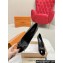 Louis Vuitton Monogram Canvas Black and Patent Leather Stiletto Heel Pumps with Bow