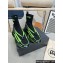 Balmain Unicorn high-top trainers Men's Sneakers in mesh and leather Black/Green 2024