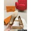 Louis Vuitton Monogram Canvas Brown and Nude Patent Leather Stiletto Heel Pumps with Bow