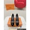 Louis Vuitton Monogram Canvas Coffee and Black Patent Leather Stiletto Heel Pumps with Bow