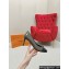 Louis Vuitton Patent Leather Gray and Monogram Canvas Stiletto Heel Pumps with Bow