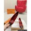 Louis Vuitton Patent Leather Red and Monogram Canvas Stiletto Heel Pumps with Bow