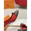 Louis Vuitton Patent Leather Red and Monogram Canvas Stiletto Heel Pumps with Bow