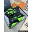 Balmain Unicorn high-top trainers Men's Sneakers in mesh and leather Black/Green 2024