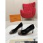 Louis Vuitton Patent Leather Black and Coffee Monogram Canvas Stiletto Heel Pumps with Bow
