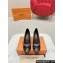 Louis Vuitton Patent Leather Burgundy and Monogram Canvas Stiletto Heel Pumps with Bow