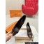 Louis Vuitton Patent Leather Burgundy and Monogram Canvas Stiletto Heel Pumps with Bow